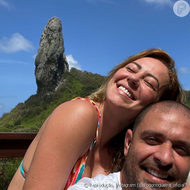 Paolla Oliveira e Diogo Nogueira: selfie romântica em Fernando de Noronha