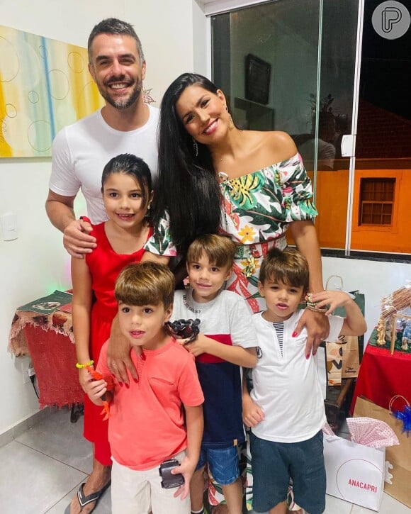 Mariana Felício e Daniel Saullo estão juntos desde o 'BBB 6', onde engataram romance após se reencontrarem e hoje têm quatro filhos