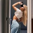 Jeans é uma tendência certeira no armário de Jade Picon: a influencer deve usá-la no 'BBB 22', reality para o qual está cotada
