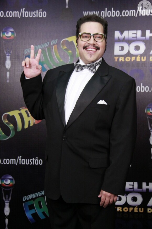 Tiago Abravanel ganhou o título de ator revelação, no prêmio Melhores do Ano, do programa 'Domingão do Faustão', da TV Globo