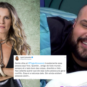 'BBB 22': Ingrid Guimarães se pronunciou após as críticas da web a Tiago Abravanel