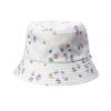 Estampa floral deixa o bucket hat superdelicado, como o modelo Chapéu Balde com duas estampas, Hurley