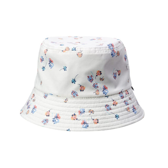 Estampa floral deixa o bucket hat superdelicado, como o modelo Chapéu Balde com duas estampas, Hurley