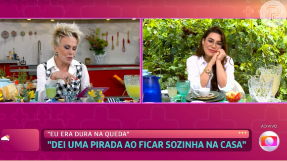 No 'Mais Você', Ana Maria Braga perguntou por que Naiara Azevedo disse que tinha saudades do ex, e ela explicou: 'Começamos nossa relação como melhores amigos e acabou evoluindo'