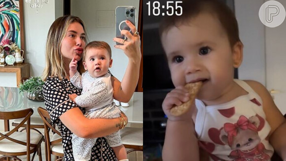 Na semana passada, Virgínia Fonseca foi vista dando biscoito para a filha Maria Alice