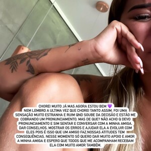 BBB 22: Júlia Peixoto prometeu prestar apoio à amiga Maria: 'Espero que todos que me acompanham a recebam com muito amor também'