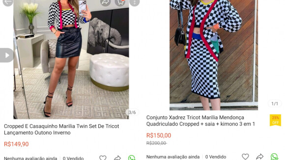 Roupa de Marília Mendonça no dia do acidente ganha réplica em sites de venda online
