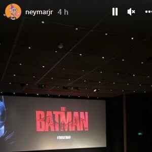 Neymar também assistiu ao 'The Batman' no evento