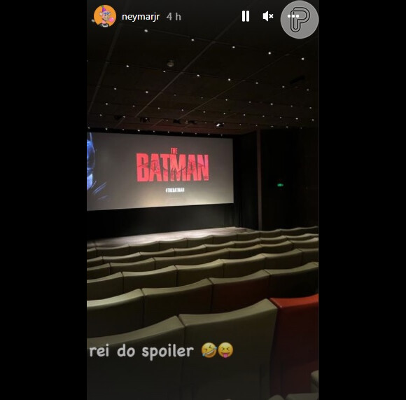 Neymar também assistiu ao 'The Batman' no evento