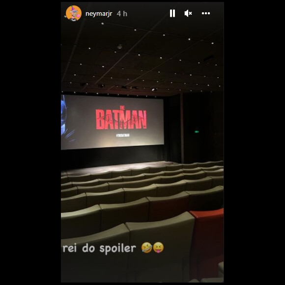 Neymar também assistiu ao 'The Batman' no evento