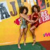 Look com brilho no Carnaval: Adriana Bombom e Olivia Nobre apostaram na trend