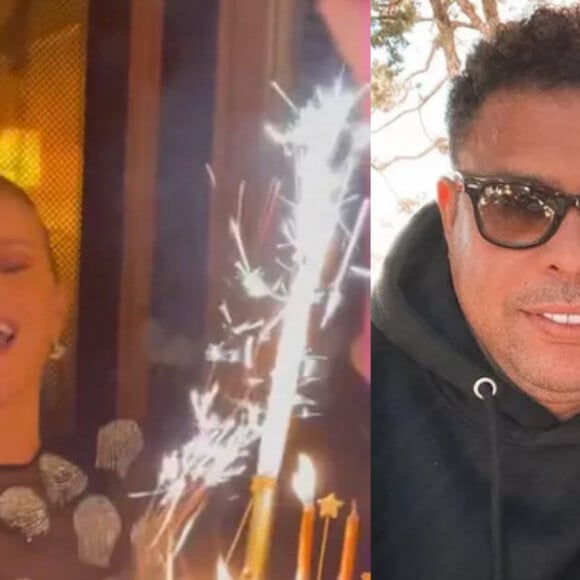 Celina Locks comemorando o aniversário e mensagem de Ronaldo Fenômeno para a modelo no Instagram