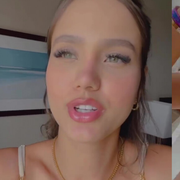 Biah Rodrigues, mulher de Sorocaba, também usou biquíni com correntes em viagem em família