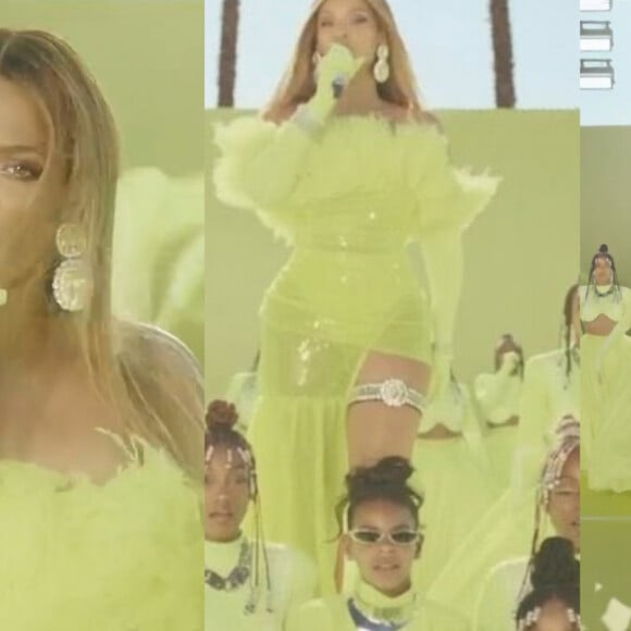 Beyoncé no Oscar 2022: com look neon e participação da Blue Ivy, cantora agita web em performance