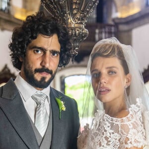 Madeleine (Bruna Linzmeyer) e José Leôncio (Renato Góes) vão se casar na novela 'Pantanal'