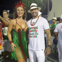 Paolla Oliveira desfila em clima de romance com Diogo Nogueira em ensaio de Carnaval. Fotos