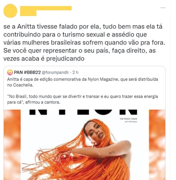 Frase foi bastante criticada nas redes sociais