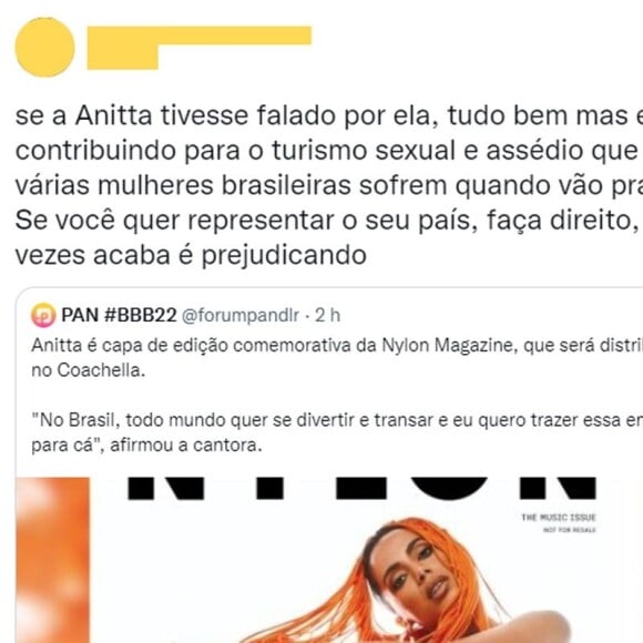 Frase foi bastante criticada nas redes sociais