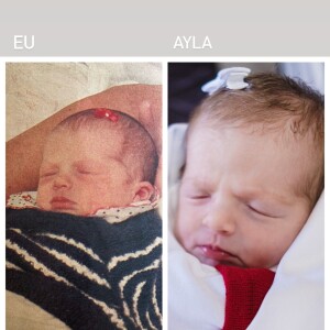 Bárbara Evans chegou a fazer enquete para questionar se era parecida com a filha, a pequena Ayla