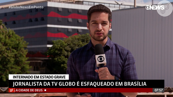 Gabriel Luiz, jornalista da TV Globo que foi esfaqueado, passou por cirurgias e está em estado grave