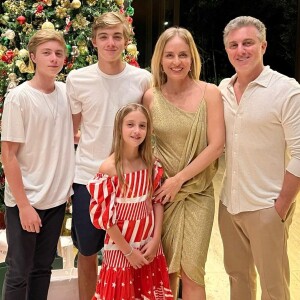 Angélica é mãe de Joaquim, Benício e Eva, frutos da relação com Luciano Huck
