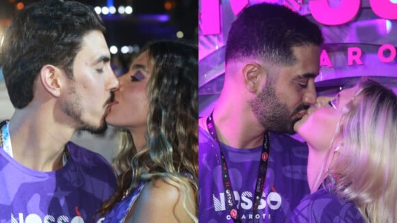 Clima de romance: confira os beijos dos famosos na 1ª noite de desfiles na Sapucaí. Fotos!