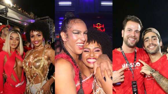 Fora do 'BBB 22', eliminados se encontram no Carnaval: Laís e Gustavo trocam beijos e Natália brilha em desfile