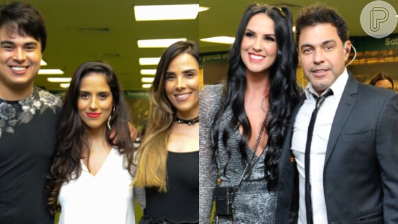 Zezé Di Camargo reuniu a noiva e os três filhos em show Amigos 20 anos
