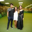 Igor, Camilla e Wanessa Camargo fizeram uma aparição juntos ao prestigiar o pai, Zezé Di Camargo, no show Amigos 20 anos