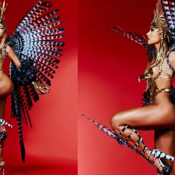 Sabrina Sato valoriza corpo definido em look cavado como rainha da Gaviões da Fiel. Fotos!