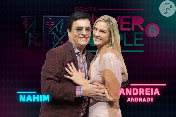 'Power Couple 6': o cantor Nahim, com quase 70 anos, aceitou participar com a mulher, Andreia Andrade