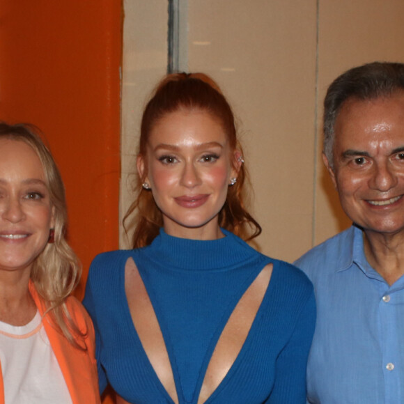 Marina Ruy Barbosa recebeu os pais, Gioconda e Paulo Ruy Barbosa