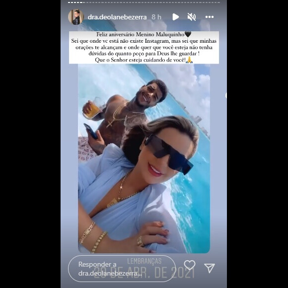 Deolane Bezerra compartilhou algumas fotos do casamento com MC Kevin nas redes sociais