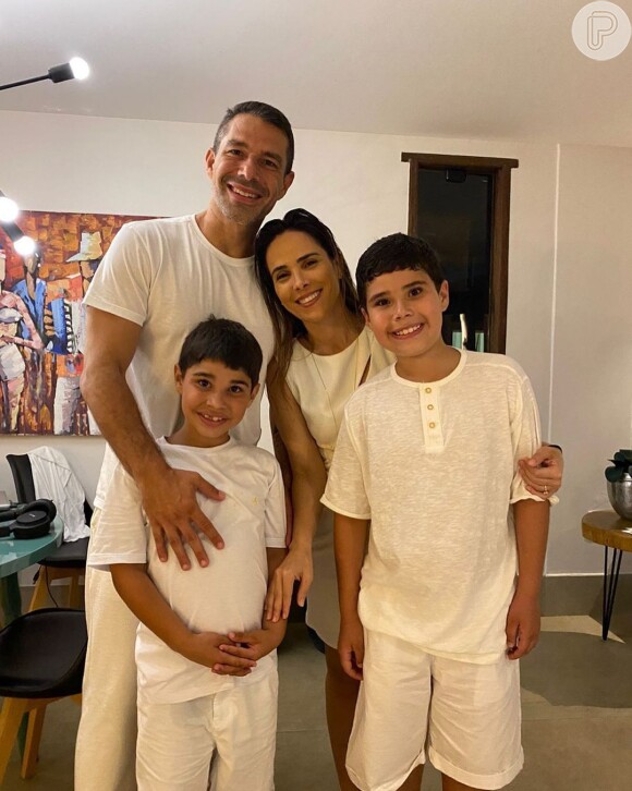 Wanessa Camargo e Marcus Buaiz são pais de José Marcus (10) e João Francisco (7)