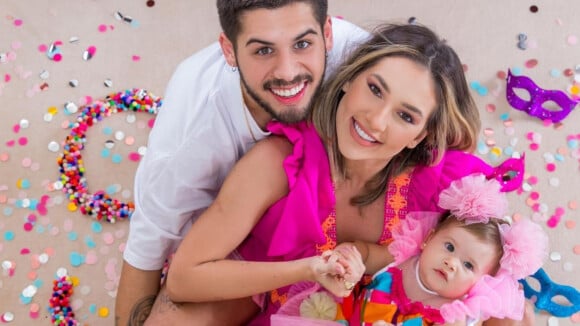 Aniversário de 1 ano de Maria Alice: Virgínia Fonseca e Zé Felipe mostram detalhes do convite da festa da filha
