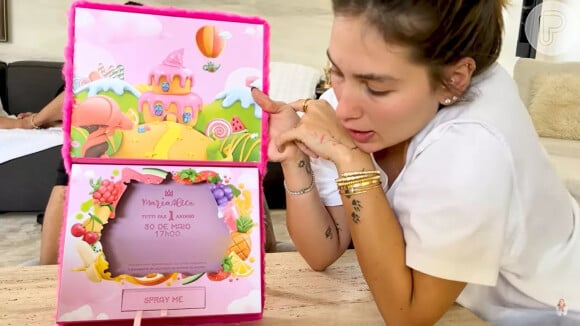 Virgínia Fonseca mostrou o convite do aniversário de um ano da filha, Maria Alice