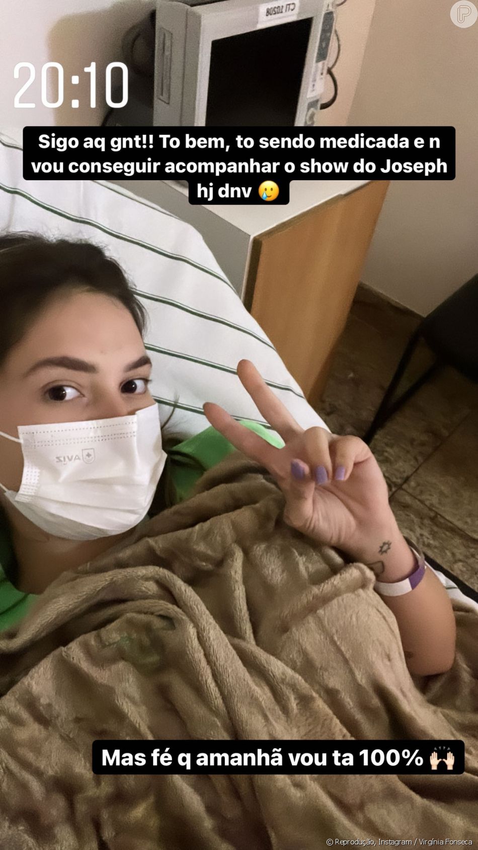 Virgínia Fonseca perdeu show de José Felipe por causa de medicação intravenosa