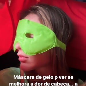 Virgínia Fonseca usou bolsa de gelo para melhorar dor de cabeça