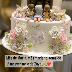 Tema da festa de Zaya foi 'mês de Maria'