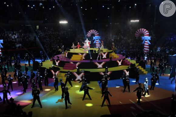 Xuxa se apresenta em show em São Paulo