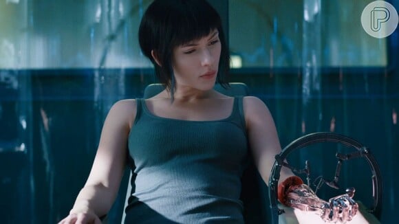 No filme 'A vigilante do amanhã: Ghost in the Shell', Scarlett Johansson é a protagonista Major Mira Killian
