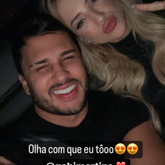 Lucas Guimarães e Gabi Martins curtiram uma festa e Carlinhos Maia publicou um vídeo do momento com uma alfinetada ao marido