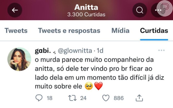 Anitta curtiu um tweet elogioso sobre Murda Beatz: 'Parece muito companheiro da Anitta'