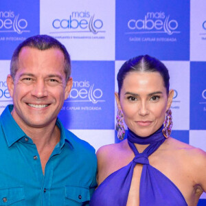 Deborah Secco e Malvino Salvador se reuniram em um evento para celebrar a entrada da atriz na sociedade da Mais Cabello