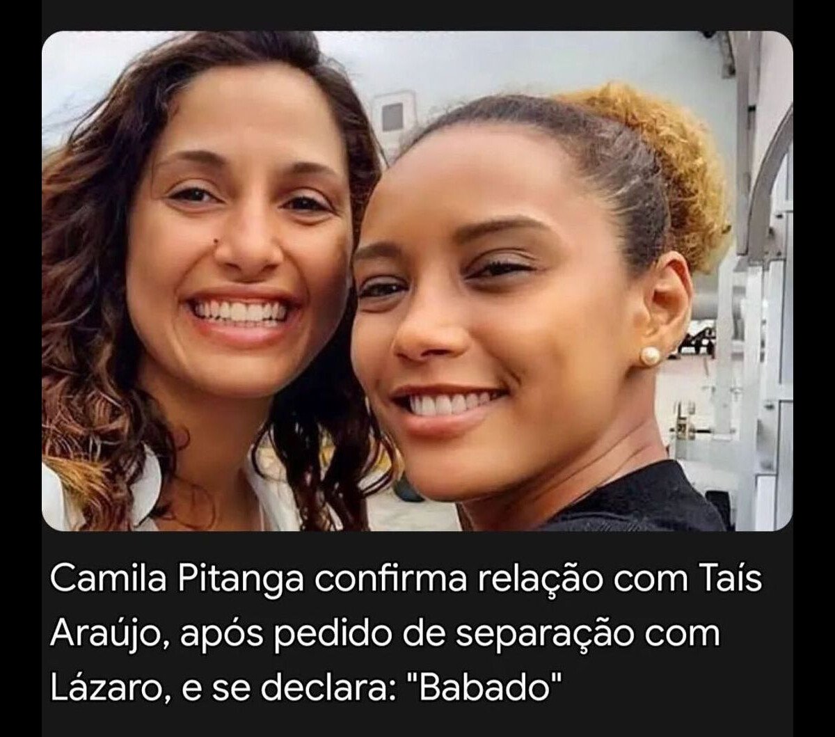 Foto: Taís Araujo debochou de rumores de namoro com Camila Pitanga -  Purepeople