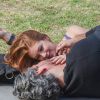 Marina Ruy Barbosa e Alexandre Nero gravam cena romântica em parque do Rio, nesta segunda-feira, 15 de dezembro de 2014