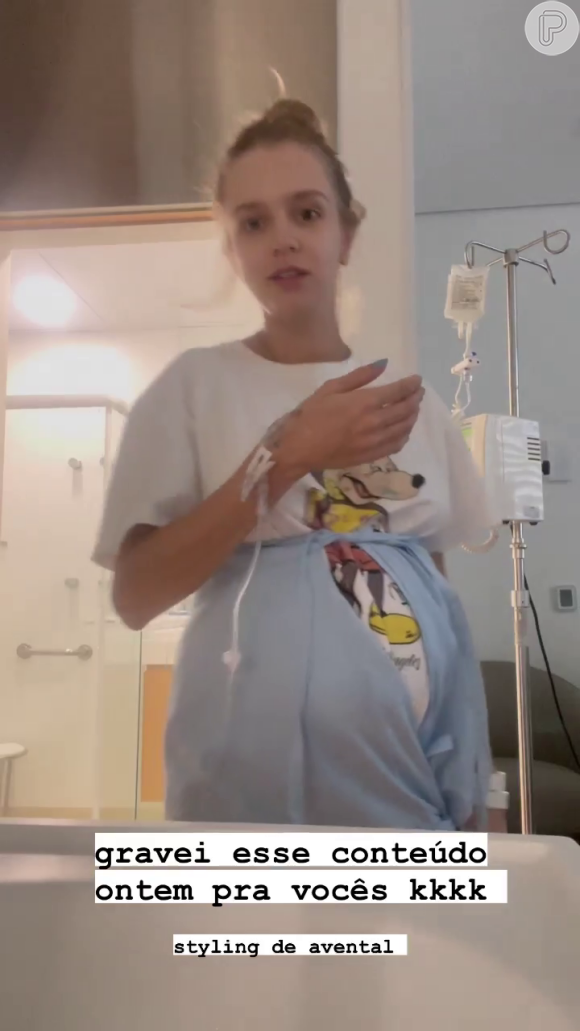 Grávida e internada, Isabella Scherer revelou que realizou ultrassom no hospital
