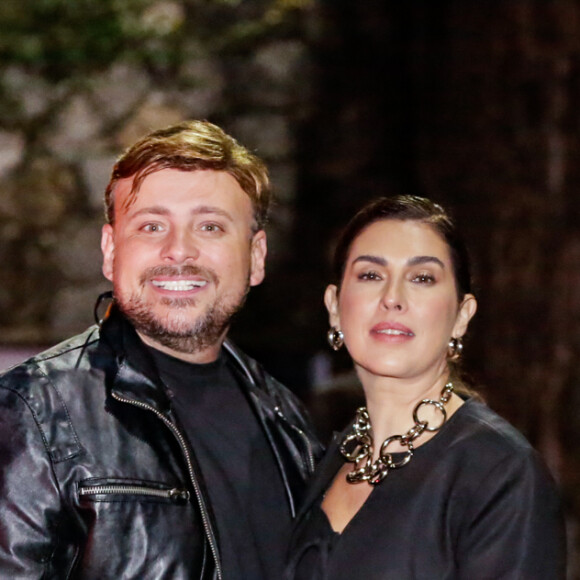 Fernanda Paes Leme esteve na festa de Luciano Huck no Rio de Janeiro