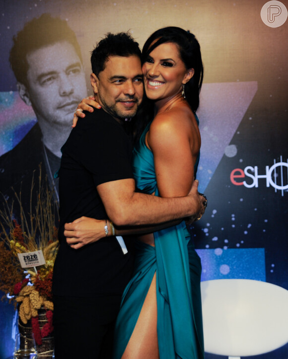 Zezé Di Camargo levou a noiva, Graciele Lacerda, para gravação do DVD 'Rústico'