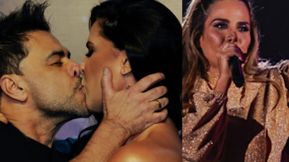Zezé Di Camargo beija Graciele Lacerda e canta com a filha Wanessa ao gravar 1º DVD solo. Fotos!